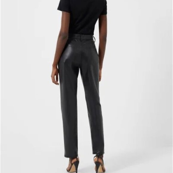 French Connection Faux Leather Pants sz4 - Picture 2 of 9